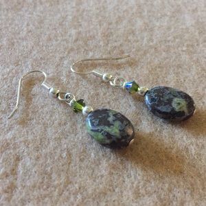 Jasper & Swarovski Earrings